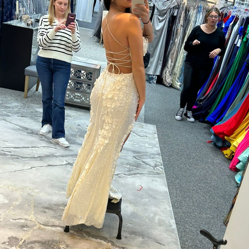 Jovani 06109 Prom Dress in Cream